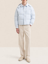 Doudoune Chemise - Blue Stripes