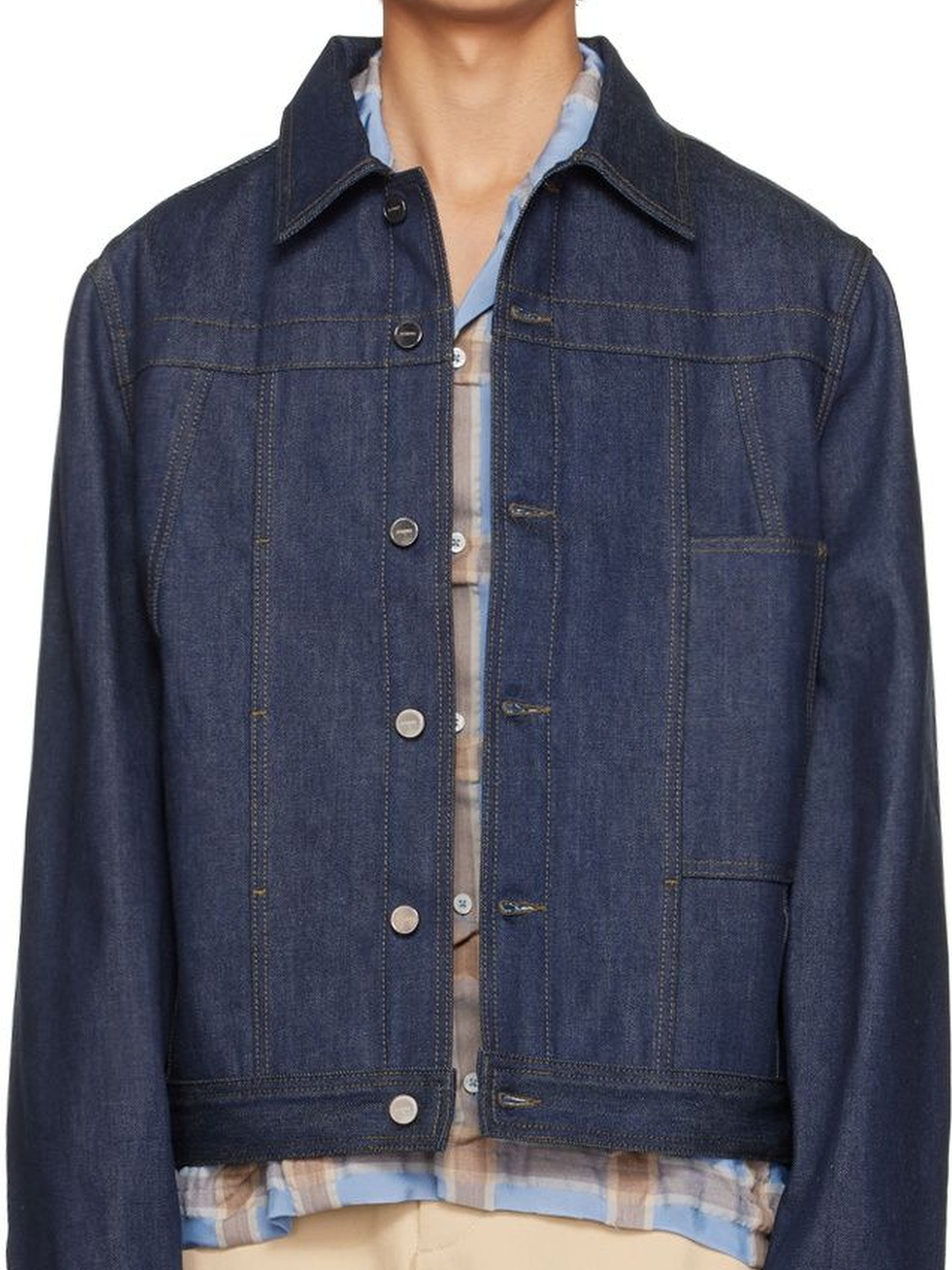 Veste De-Nimes en denim - Navy & Khaki