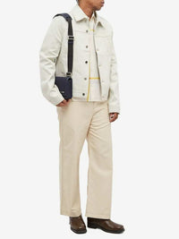 Veste De-Nimes en denim - Off White & Light Beige
