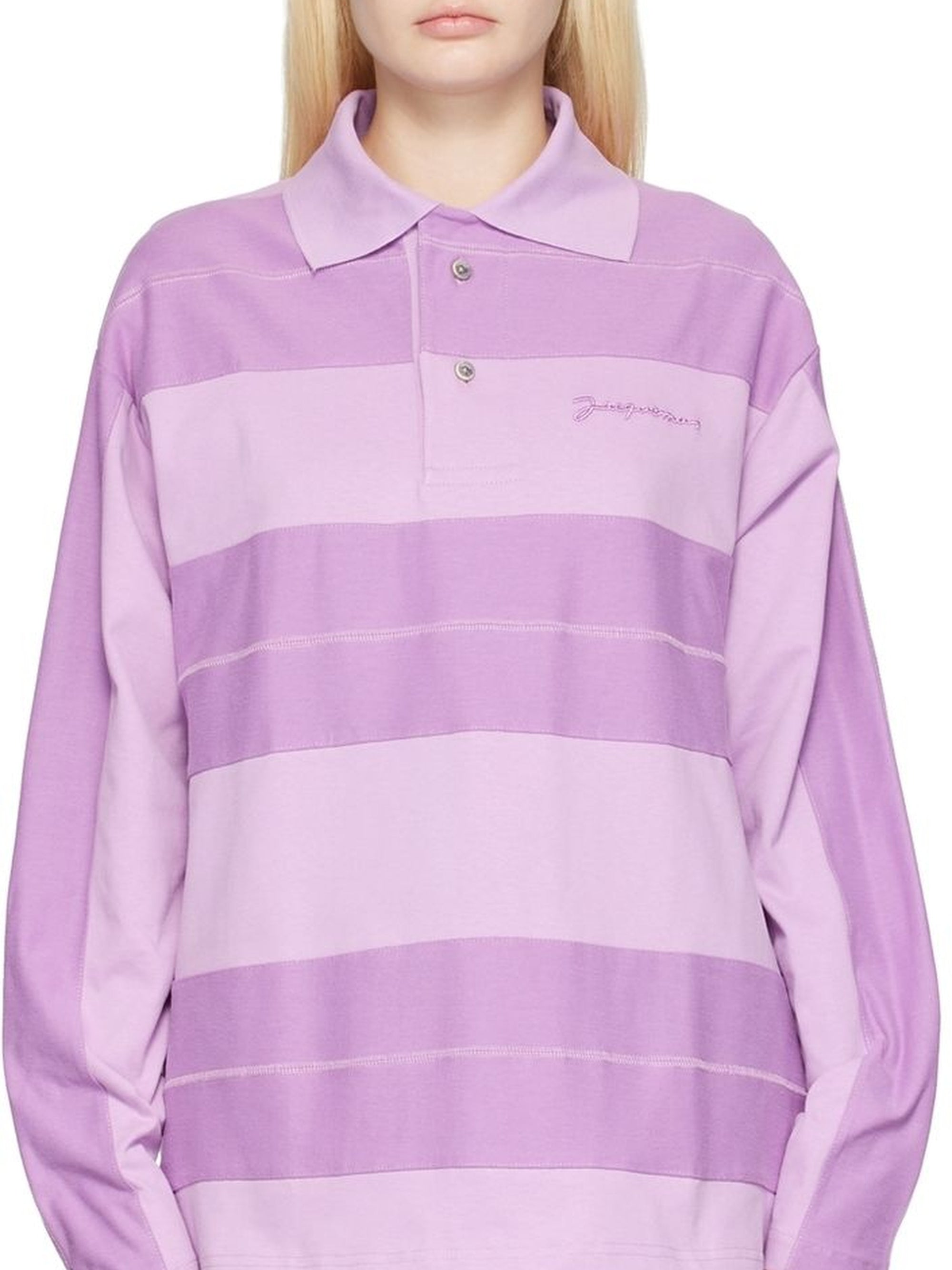 Polo Rugby à rayures - Lilac