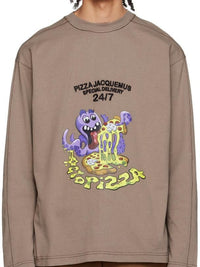 T-shirt Octopizza - Octopizza Brown