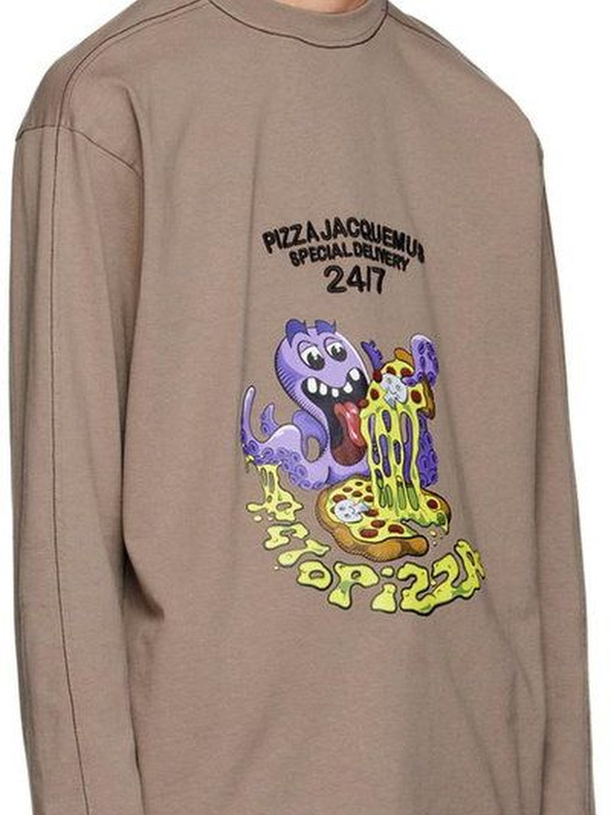 T-shirt Octopizza - Octopizza Brown