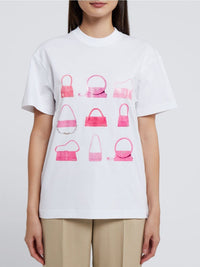 T-shirt Sacs imprimé - White
