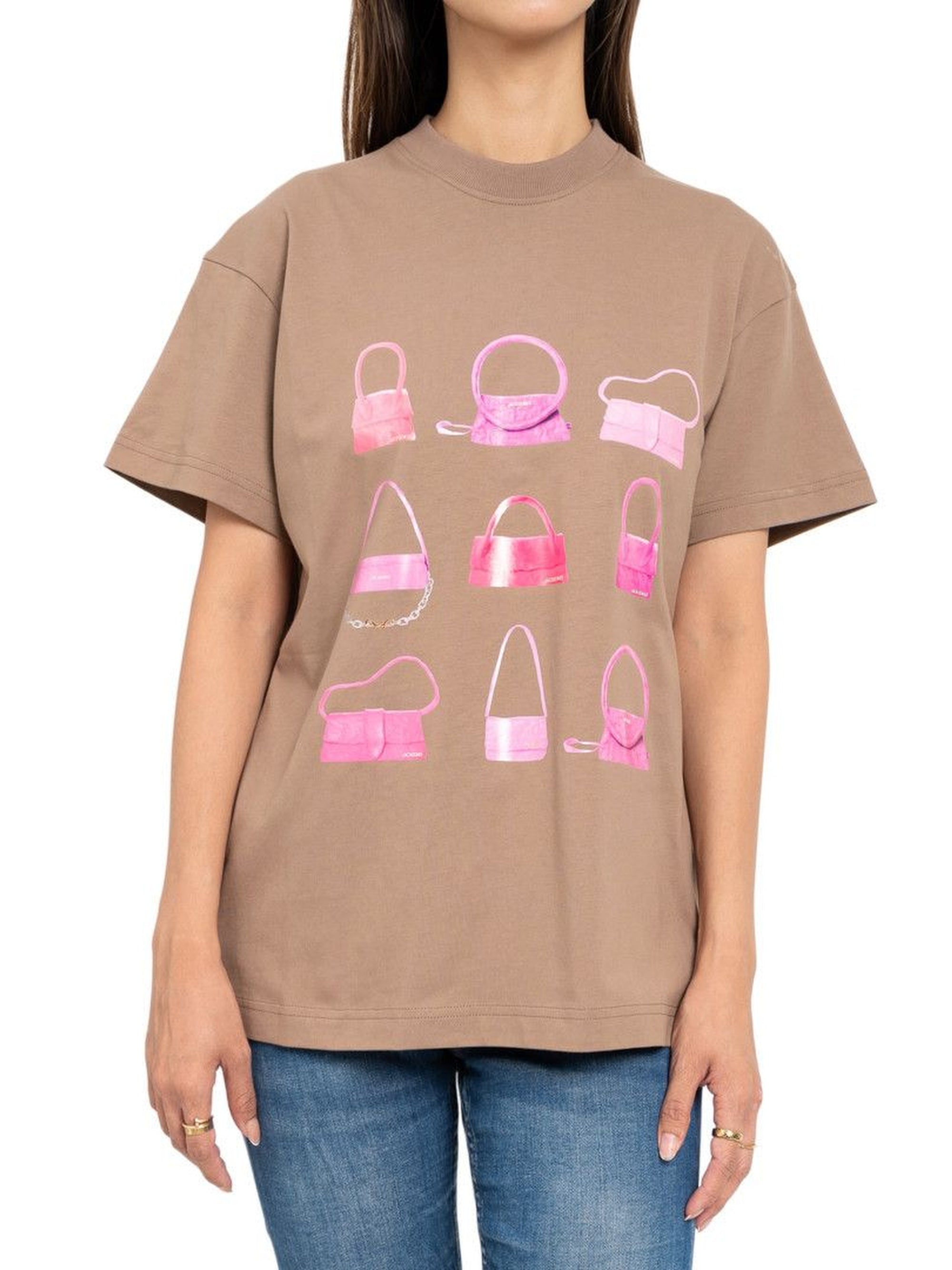 T-shirt Sacs imprimé - Brown