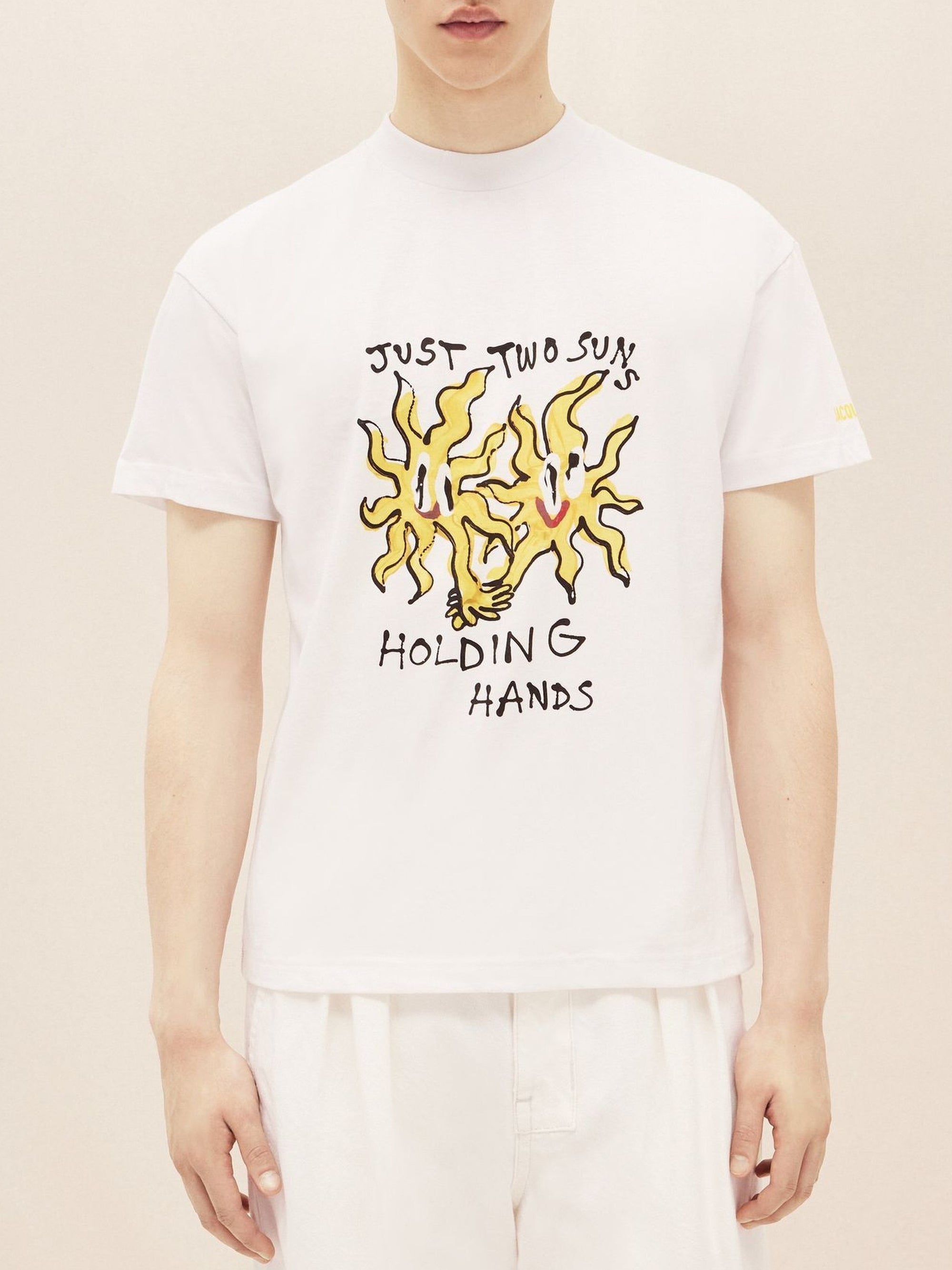 T-shirt à logo Jacquemus x Pepo Moreno - Jus Two Suns White