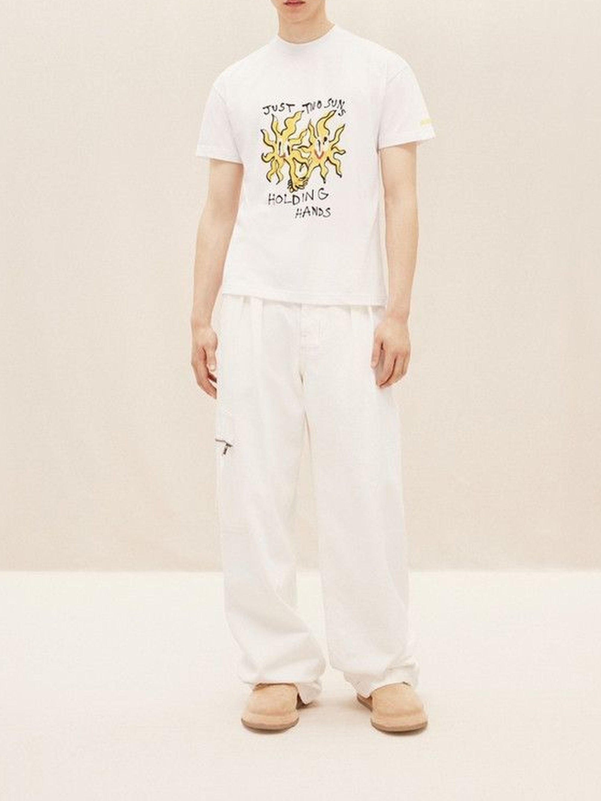 T-shirt à logo Jacquemus x Pepo Moreno - Jus Two Suns White