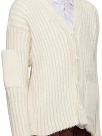 Cardigan Neve à col v - Off White