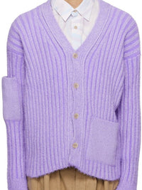 Cardigan Neve à col v - Purple