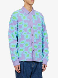 PURPLE FLOWERS 70S LA CHEMISE NEVE FLEURS