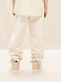 Chemise Cabri manches coudes à logo gros-grain - Off White
