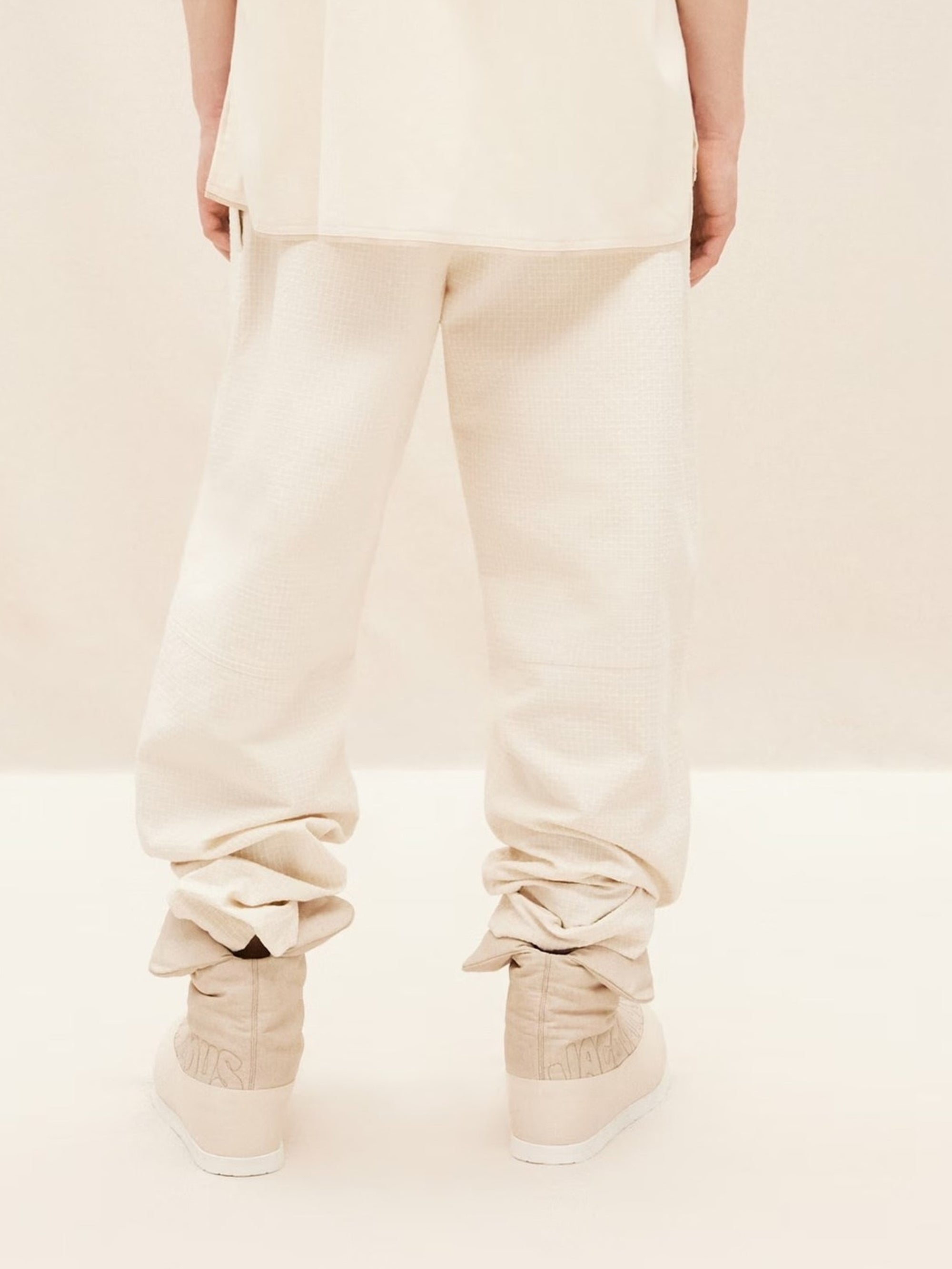Chemise Cabri manches coudes à logo gros-grain - Off White