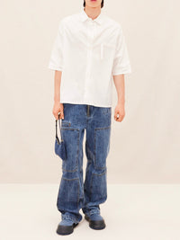 Chemise Cabri à manches 3/4 - White