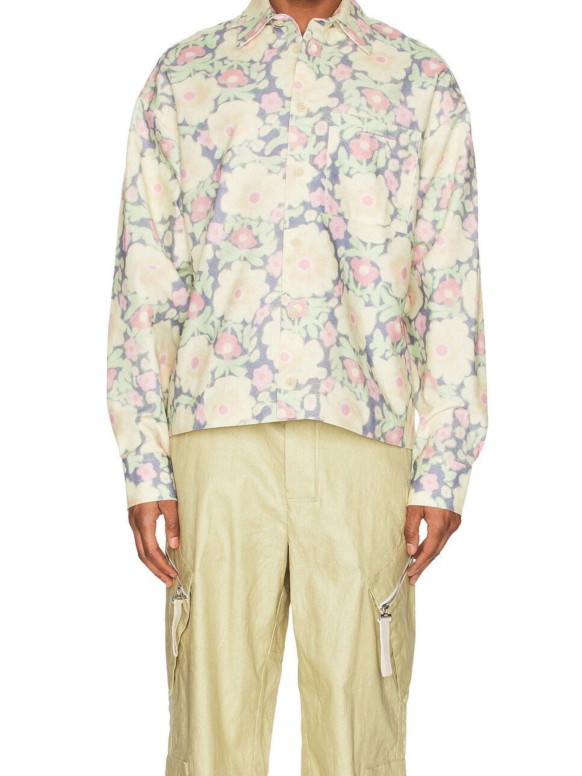 Chemise Papier surpiquée - Yellow Flowers