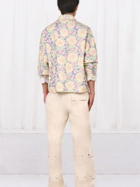 Chemise Papier surpiquée - Yellow Flowers