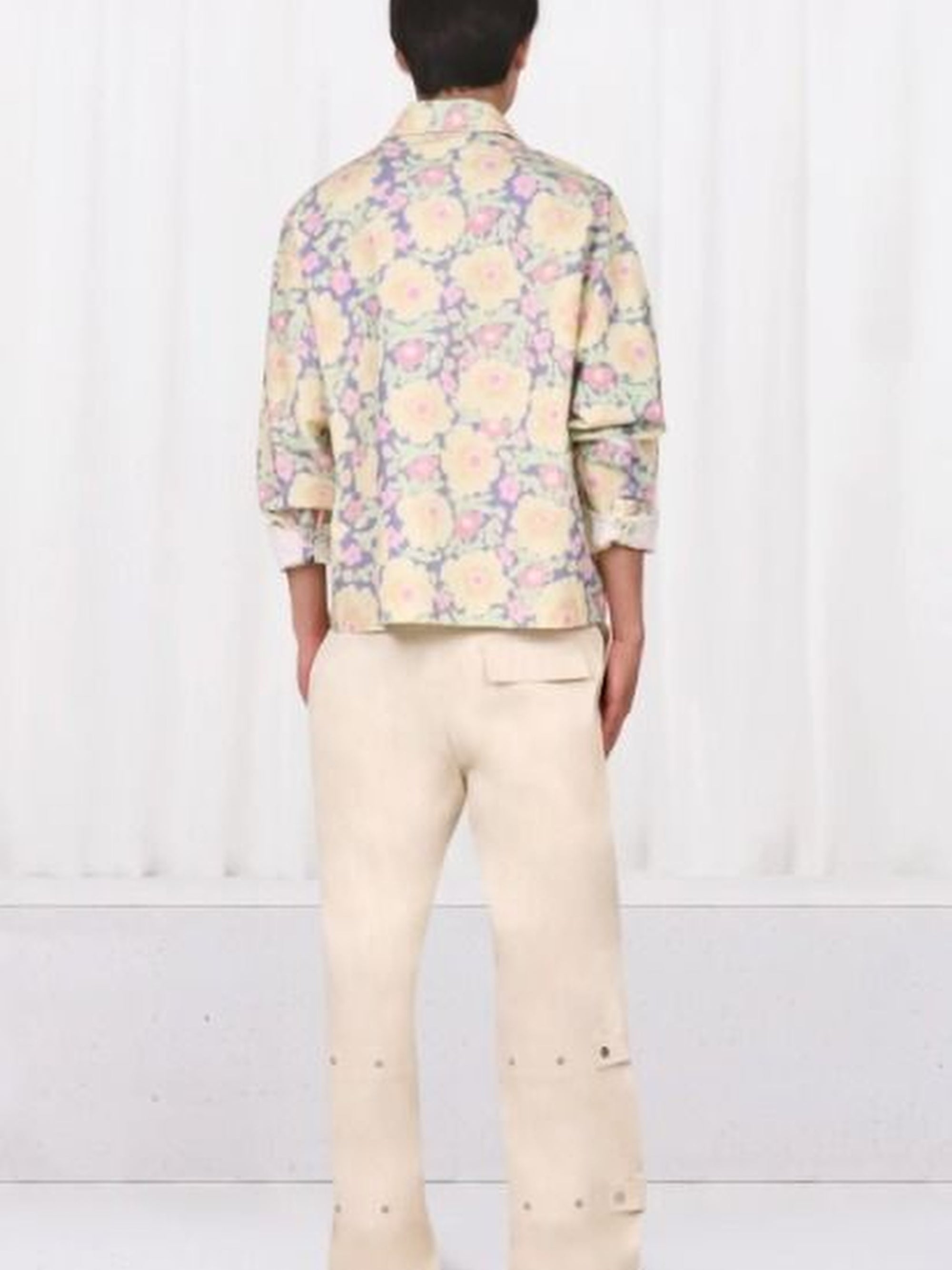 Chemise Papier surpiquée - Yellow Flowers