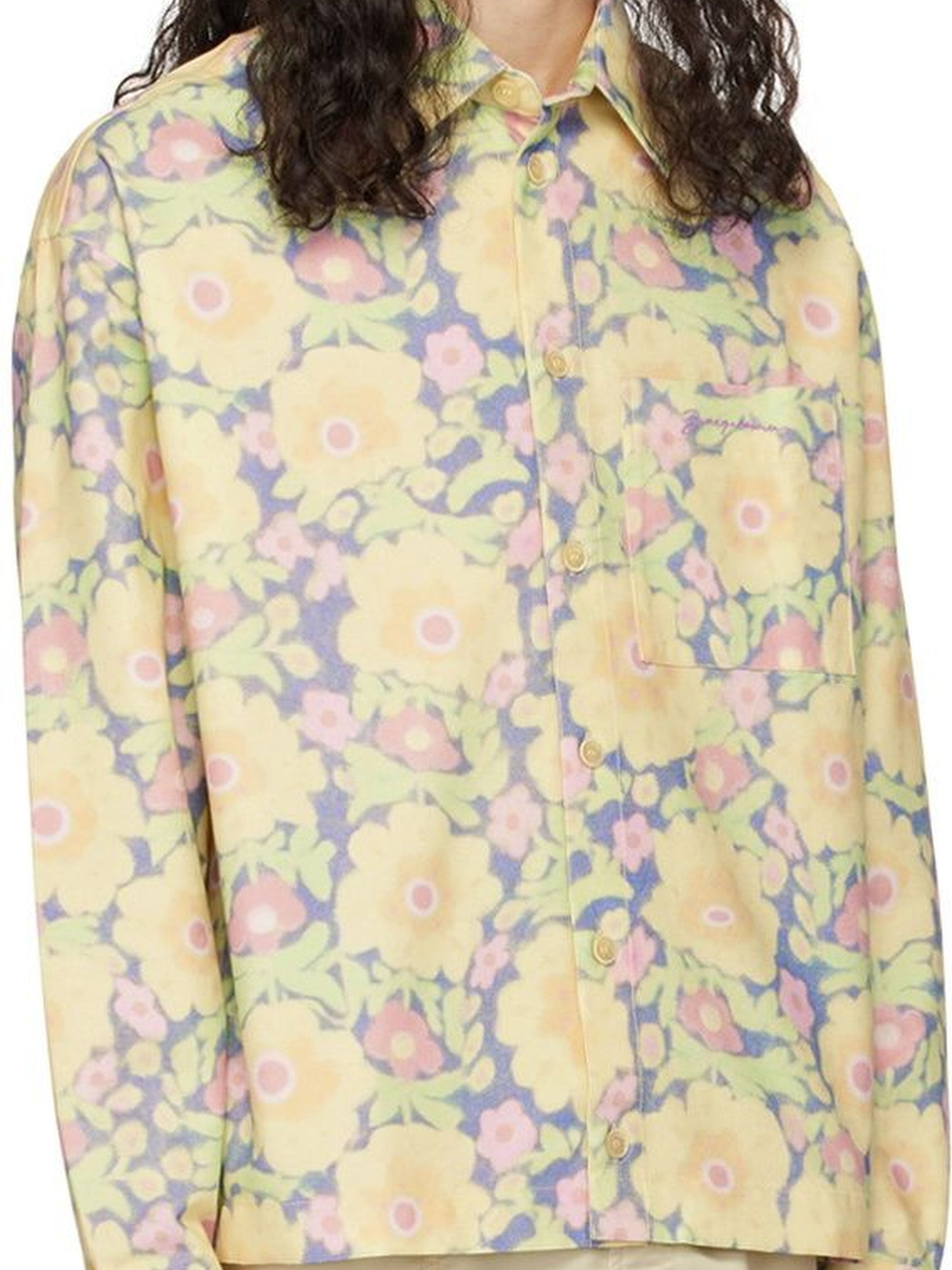 Chemise Papier surpiquée - Yellow Flowers
