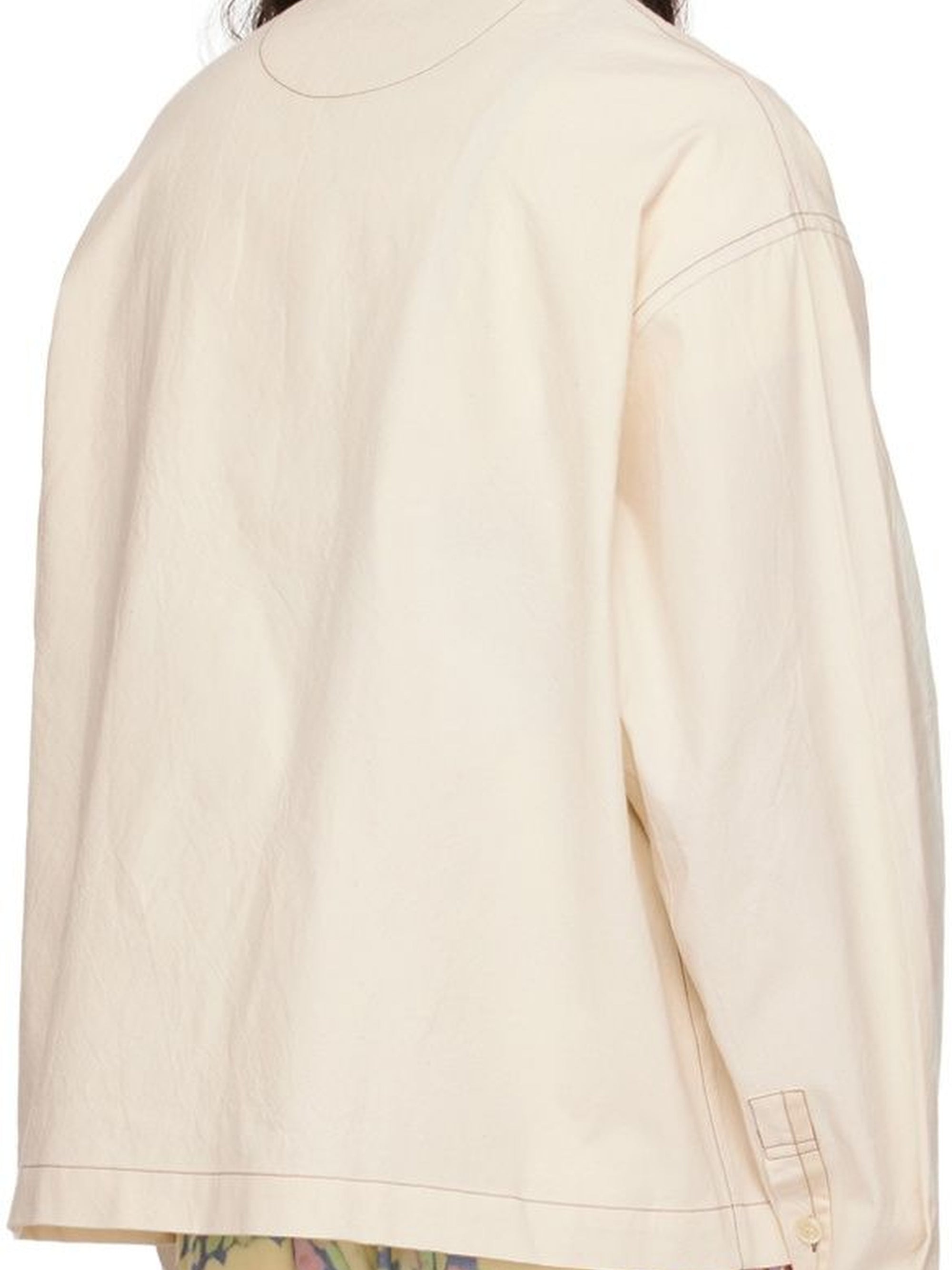Chemise Papier workwear surpiquée - Off White