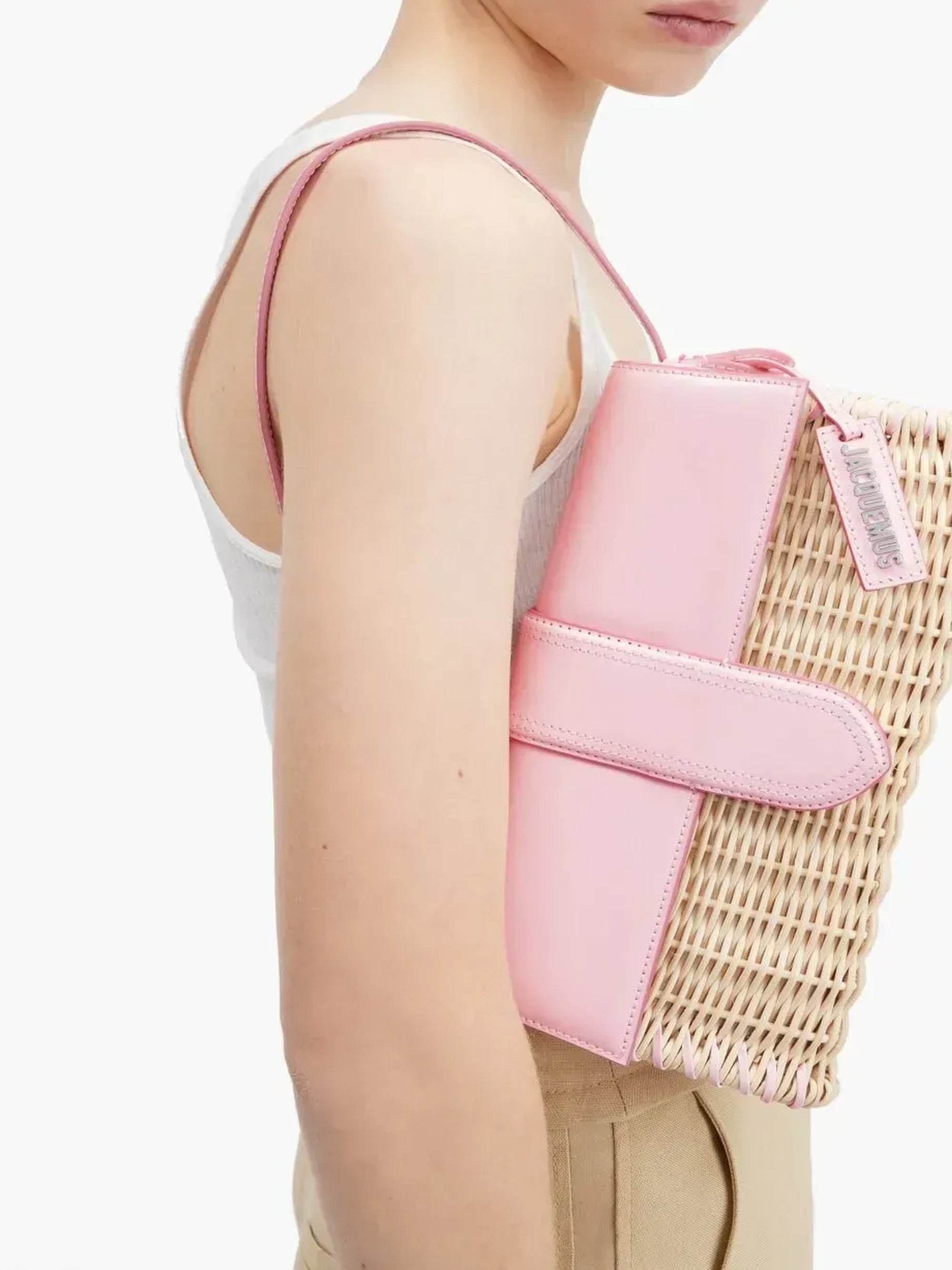 The Long Wicker Bambino - Pale Pink