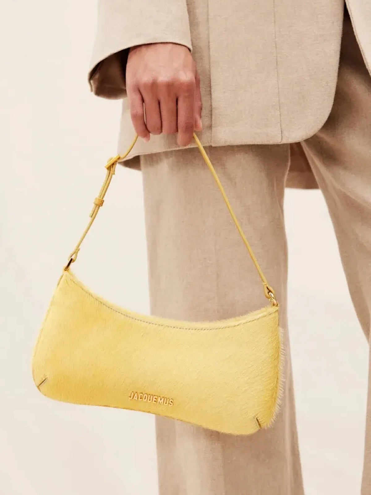 Sac Bisou en cuir - Light Yellow
