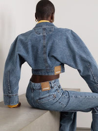 The De Nîmes Meio Jacket - Blue & Tabac