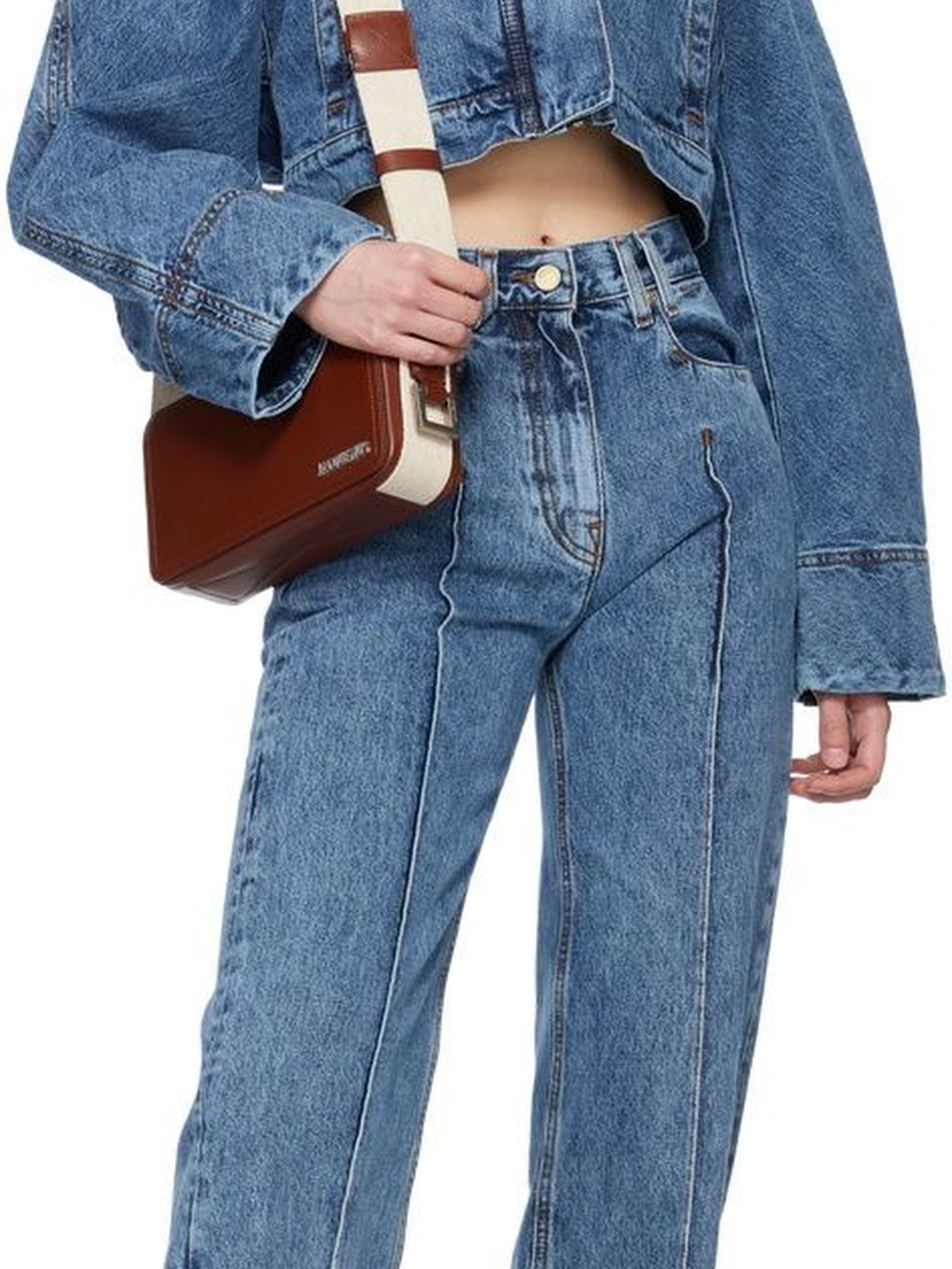 The De Nîmes Meio Jacket - Blue & Tabac