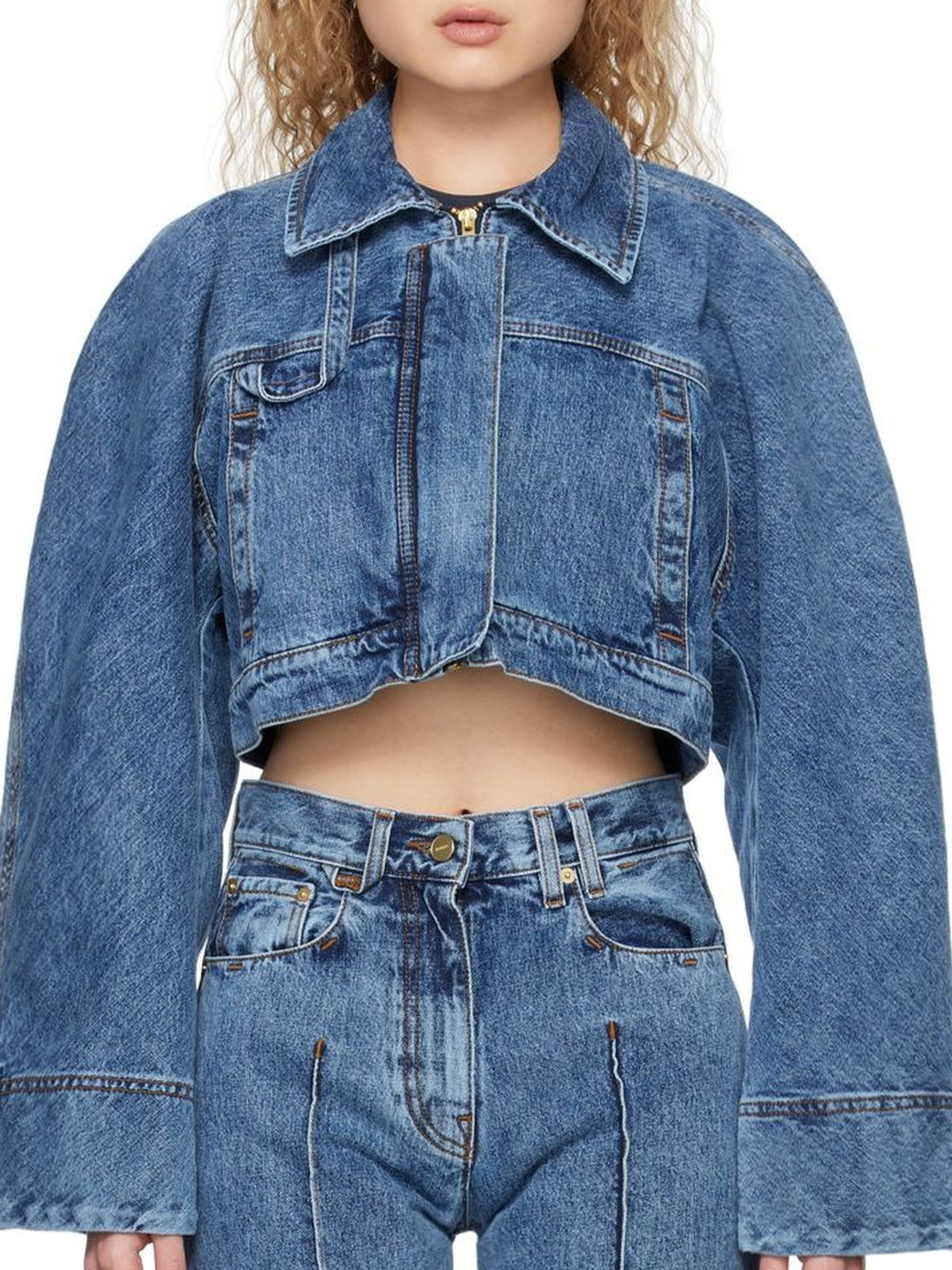 The De Nîmes Meio Jacket - Blue & Tabac