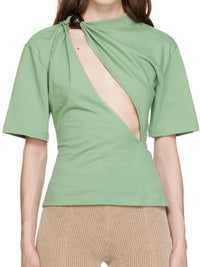 T-shirt Perola fendu - Green