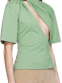T-shirt Perola fendu - Green
