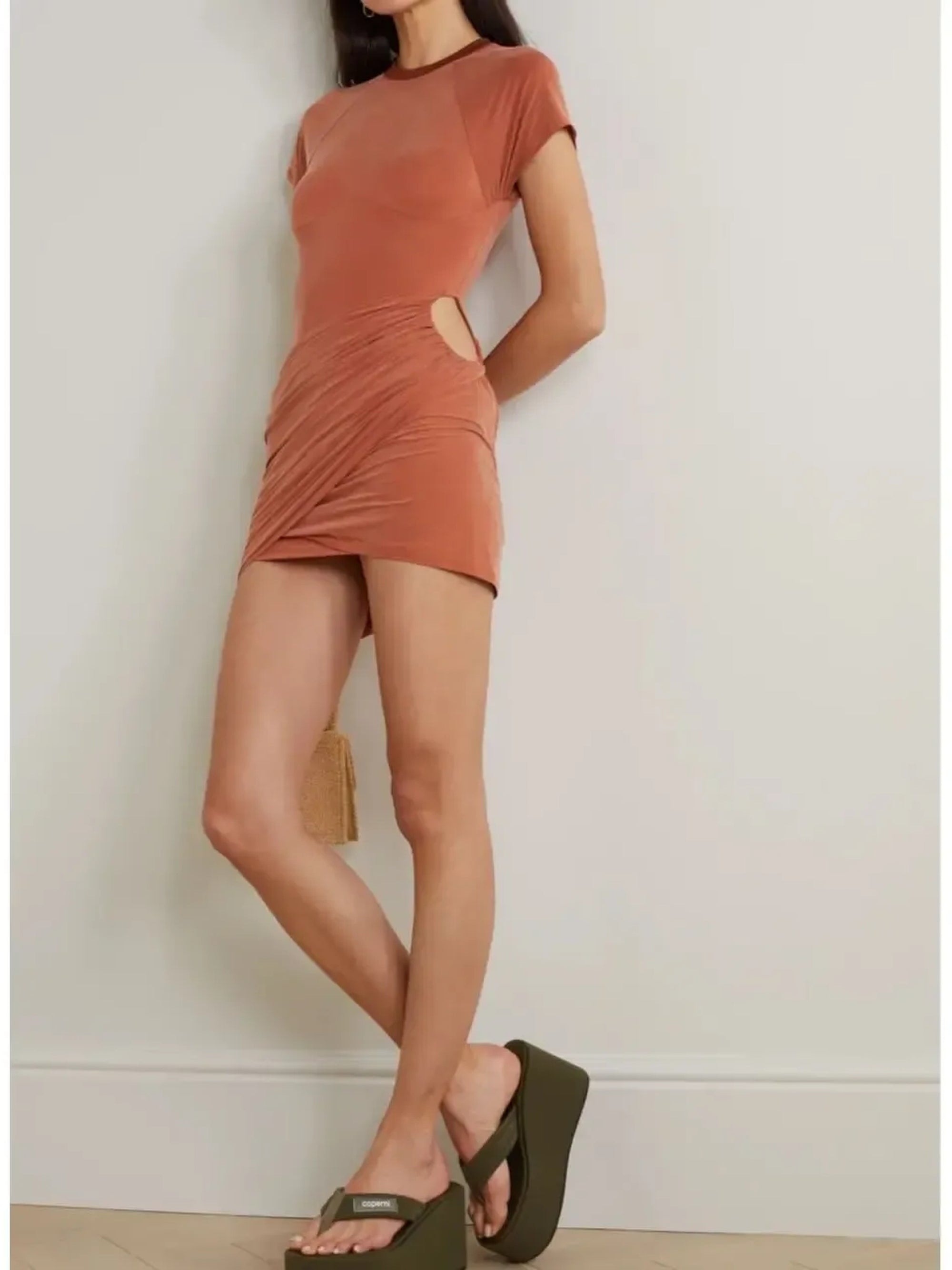 Robe courte Espelho - Red