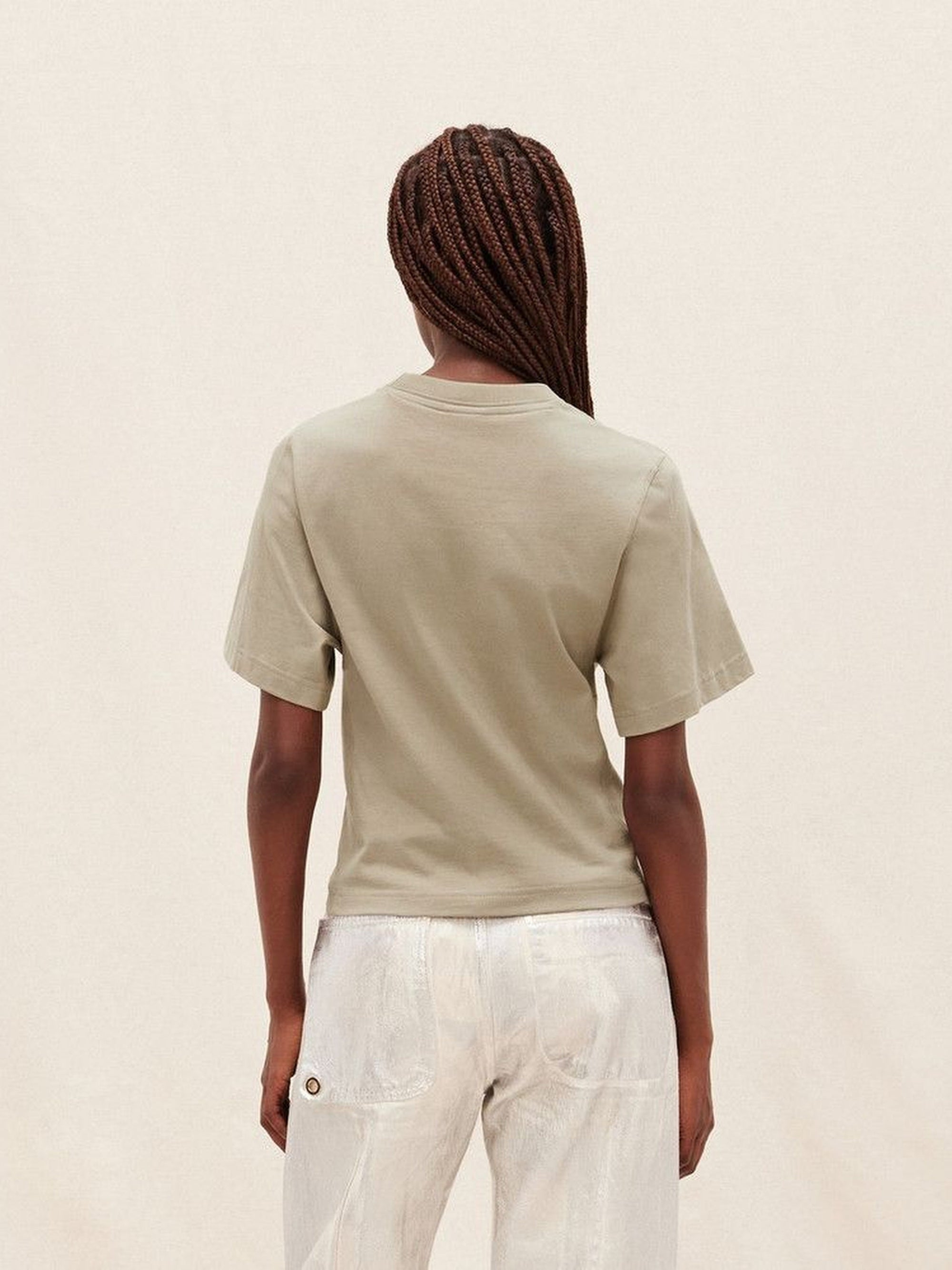 PRINT WET EFFECT KHAKI LE TSHIRT BIKINI