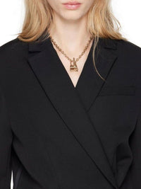 The Chiquito Toggle Charm Necklace - Light Gold
