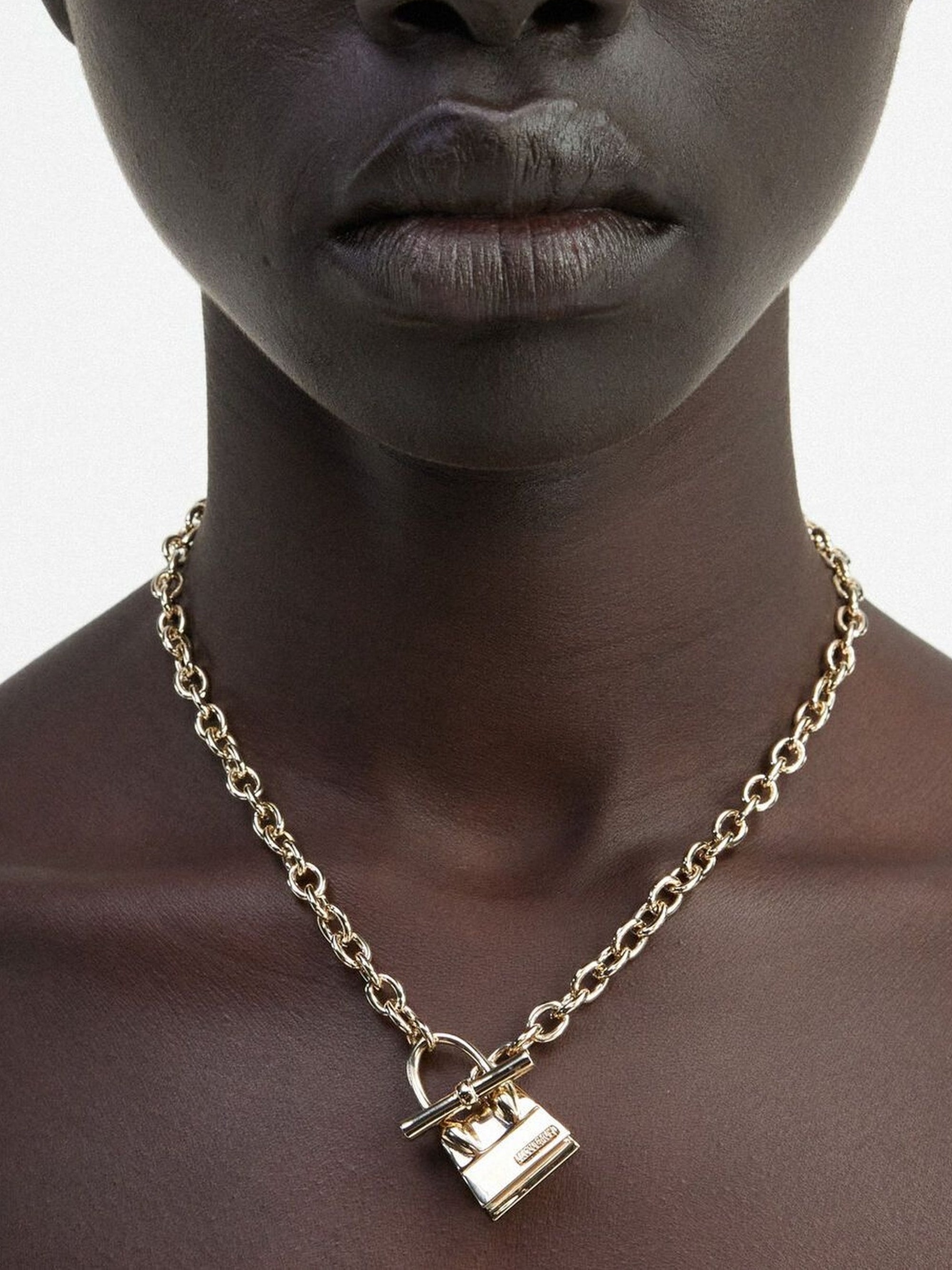 The Chiquito Toggle Charm Necklace - Light Gold