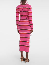 DARK PINK LE CARDIGAN TORDU