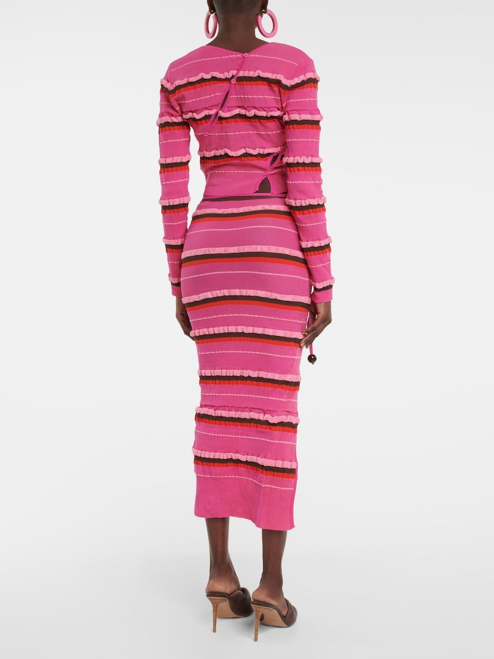 DARK PINK LE CARDIGAN TORDU