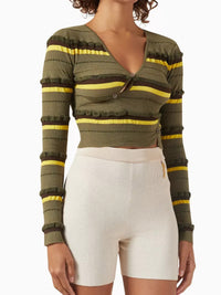 The Tordu Cardigan - Dark Green