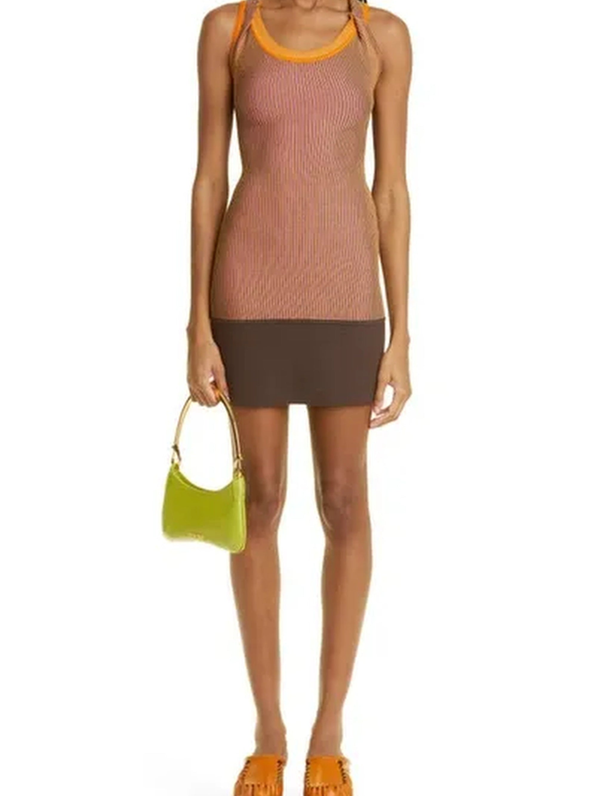 MULTI-BROWN LA ROBE MAILLE TURBI