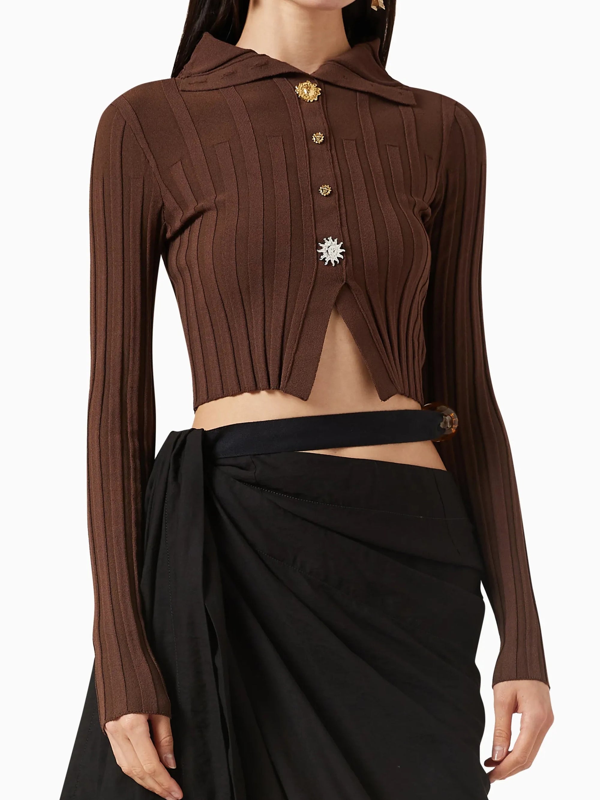 The Bando Cardigan - Dark Brown