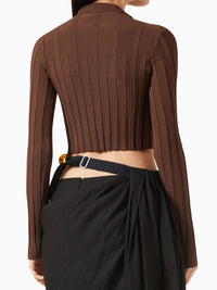 The Bando Cardigan - Dark Brown