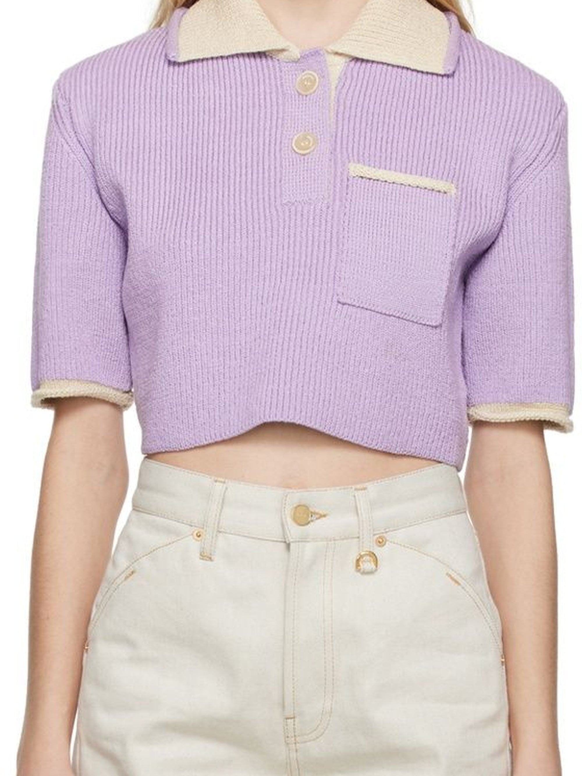 The Maille Arco Polo Shirt - Purple