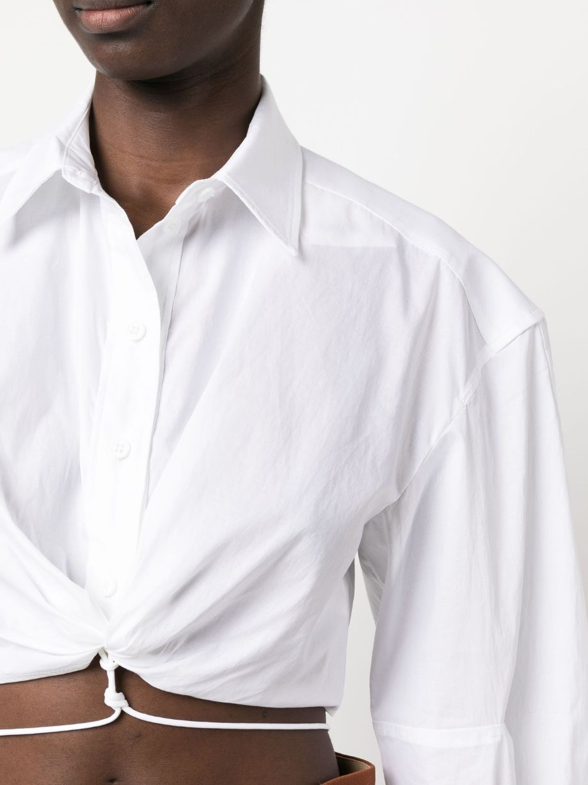 Chemise Plidao drapée - White