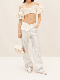 Brassière Artichaut à volants - Off White