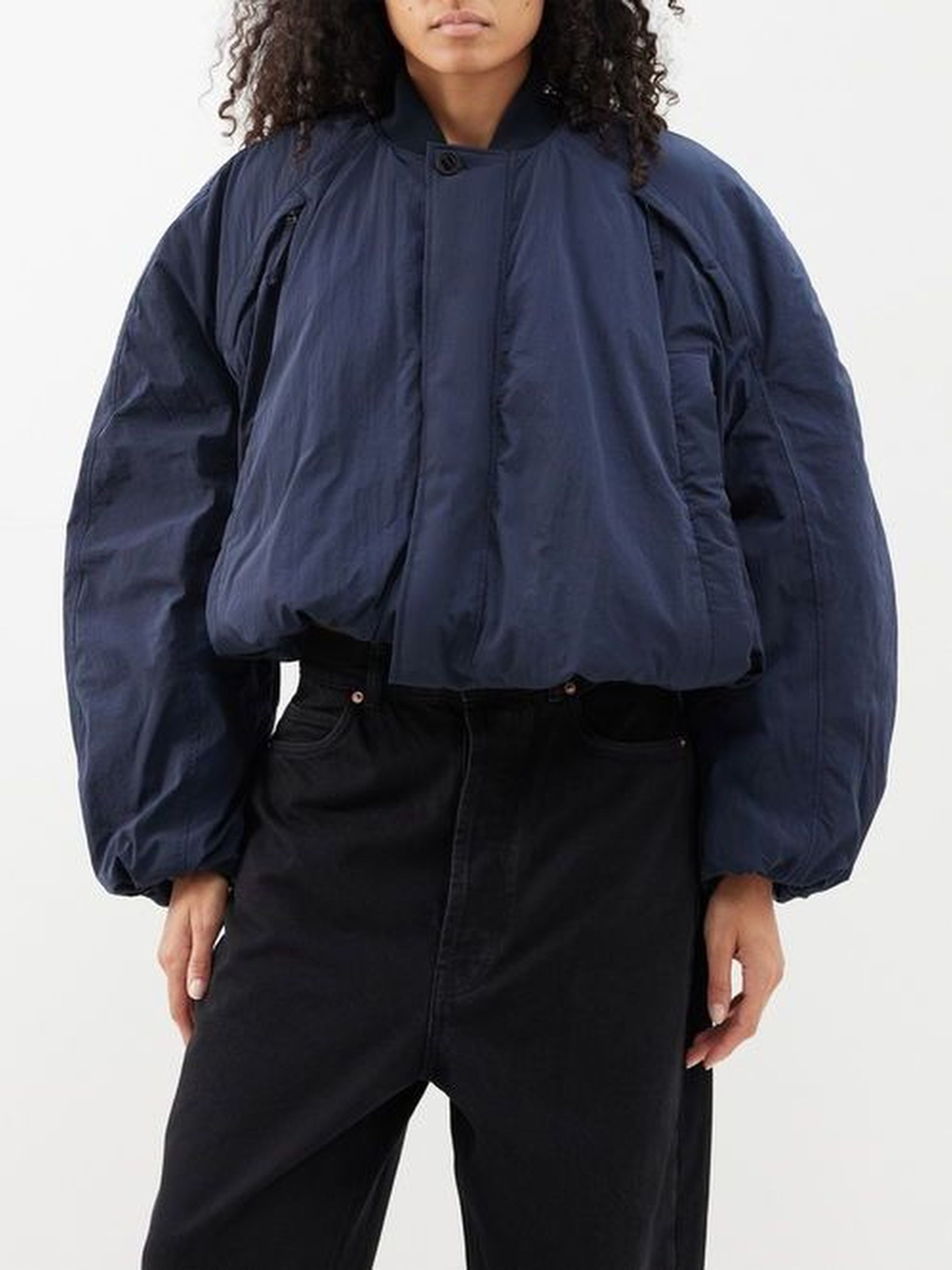 The Bahia Bomber Jacket - Dark Navy