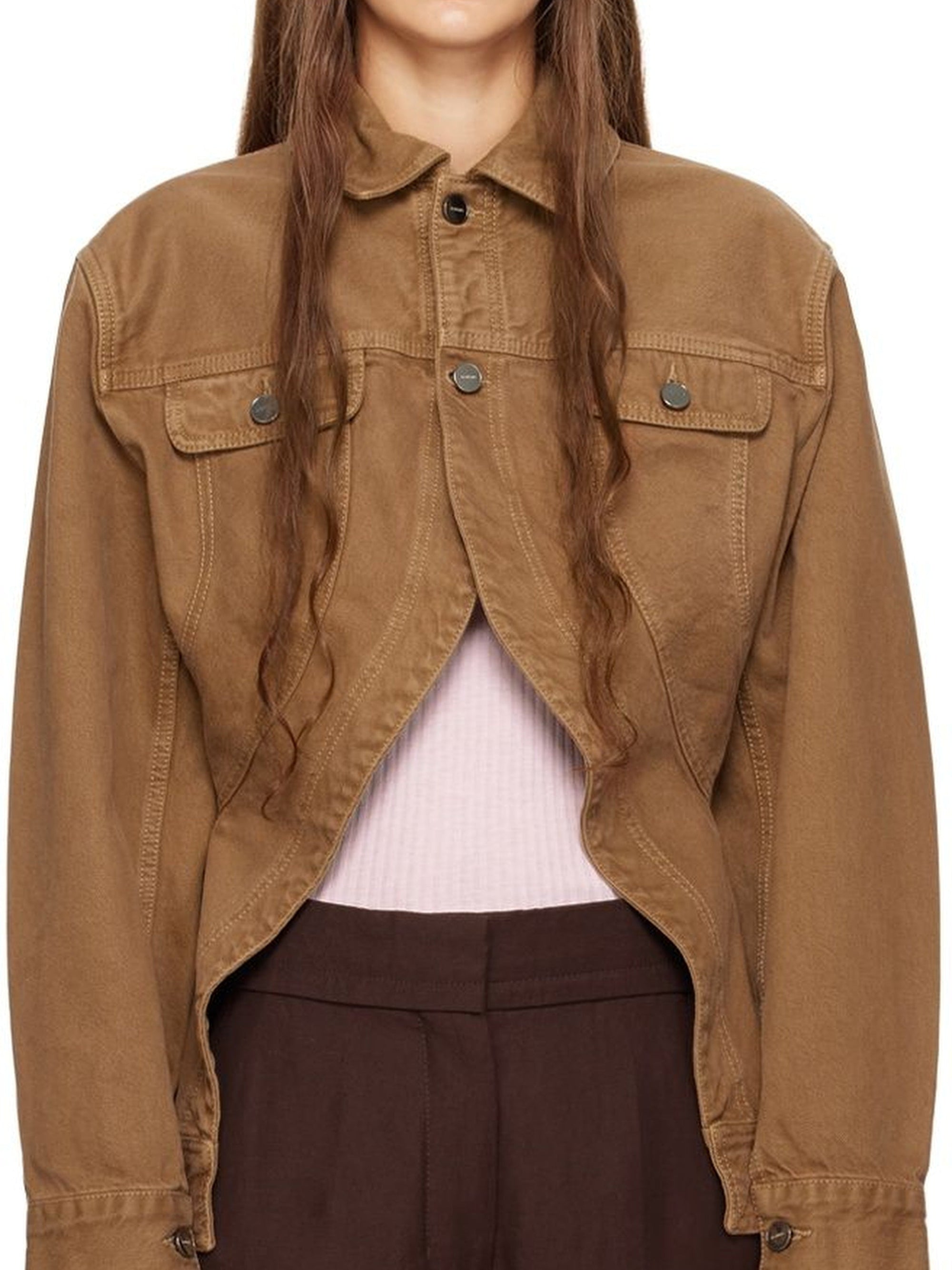 CAMEL/BEIGE LA VESTE DE NIMES CARACO