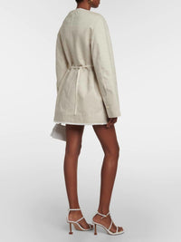 Robe Peplo blazer déstructurée - Beige