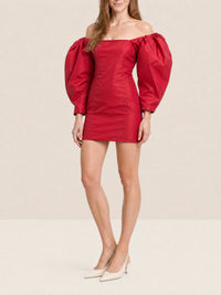 RED LA ROBE TAFFETAS