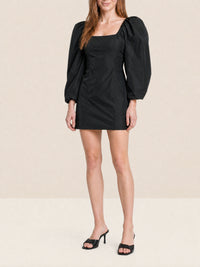 Robe courte Taffetas - Black
