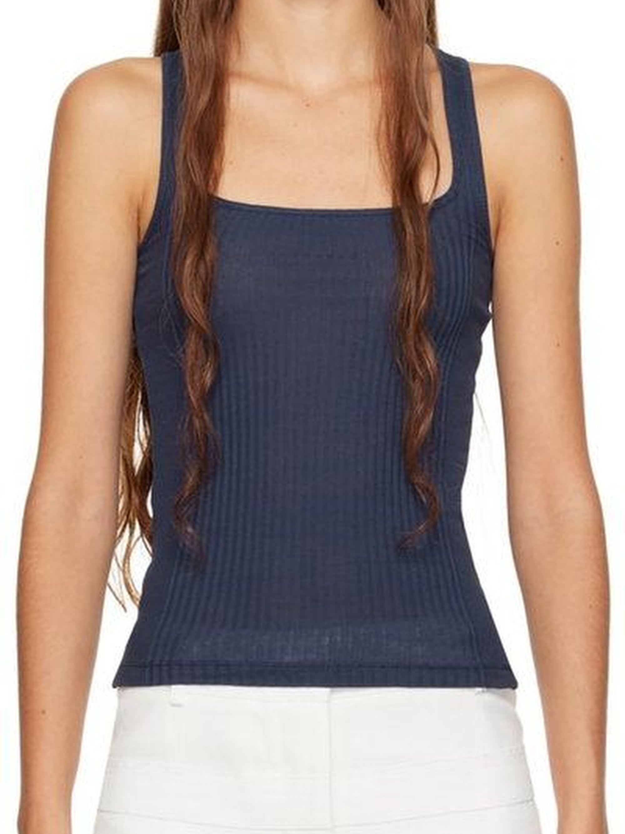 The Caraco Tank Top - Dark Navy