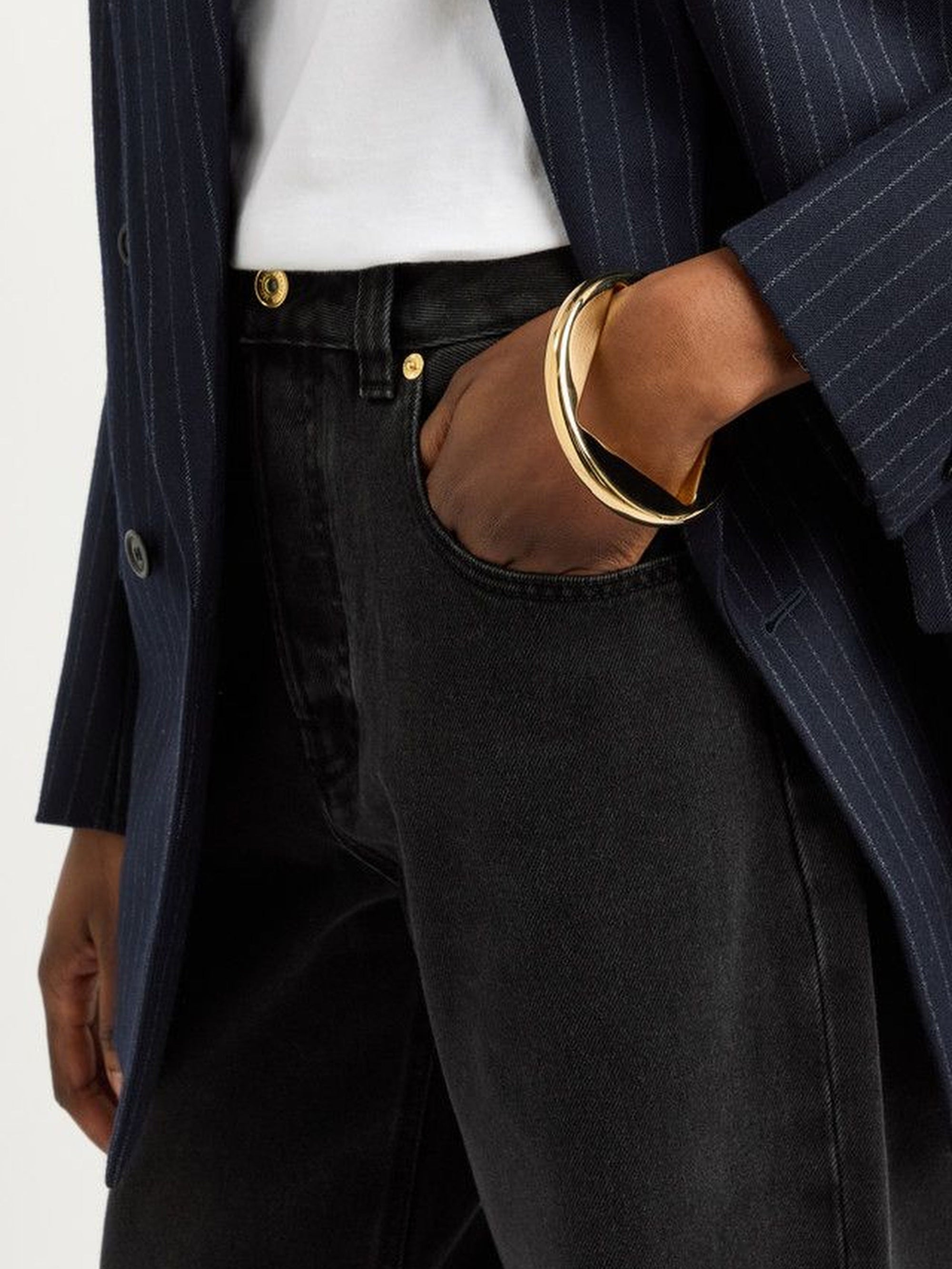 GOLD LE BRACELET ROND STRASS