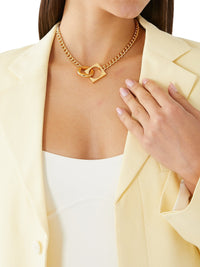 LIGHT GOLD LE COLLIER ROND CARRE