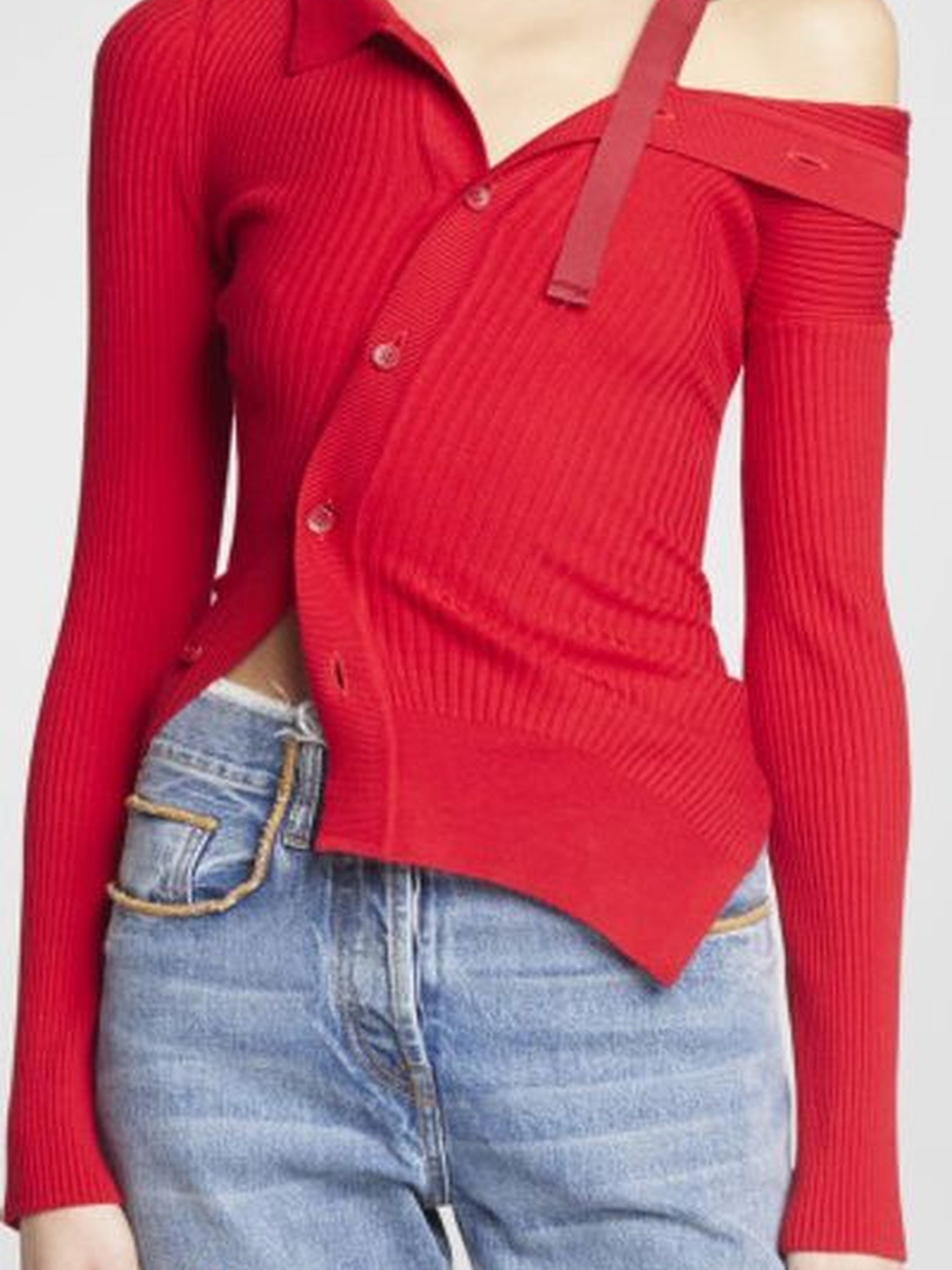 Cardigan Colin en laine - Red